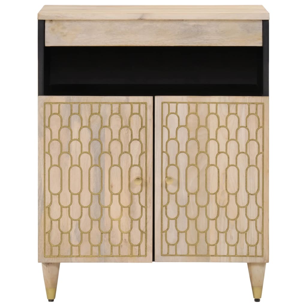 Credenza 60x33x75 cm in Legno Massello di Mangocod mxl 91880