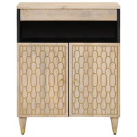 Credenza 60x33x75 cm in Legno Massello di Mangocod mxl 91880