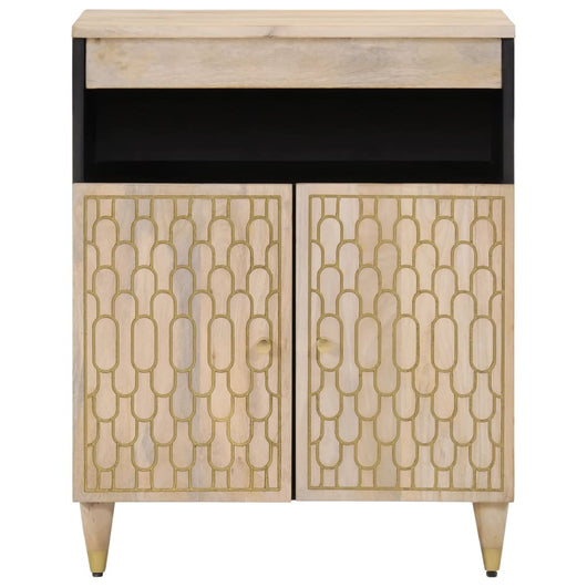 Credenza 60x33x75 cm in Legno Massello di Mango 358273