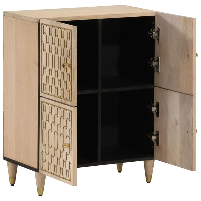 Credenza 60x33x75 cm in Legno Massello di Mango 358274