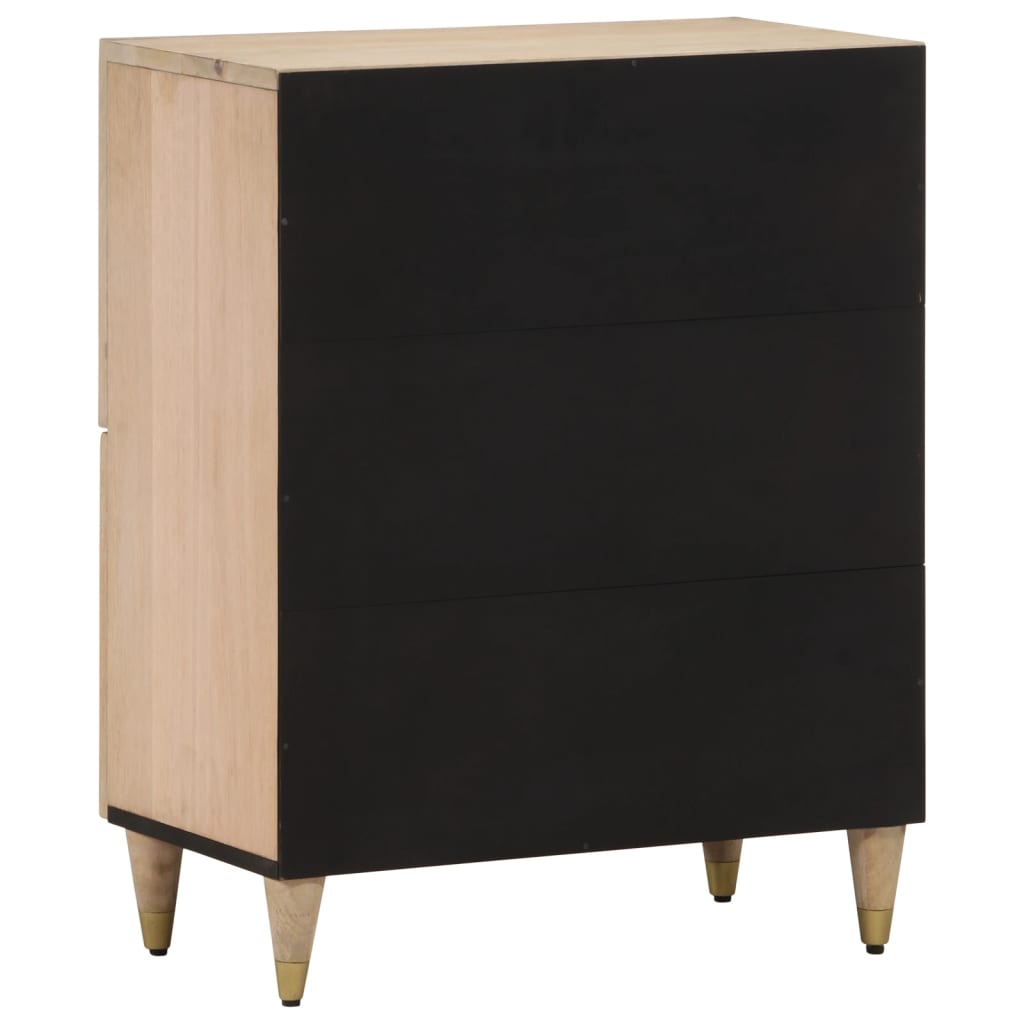 Credenza-Buffet-Armadio da cucina 60x33x75 cm in Legno Massello di Mango 724301