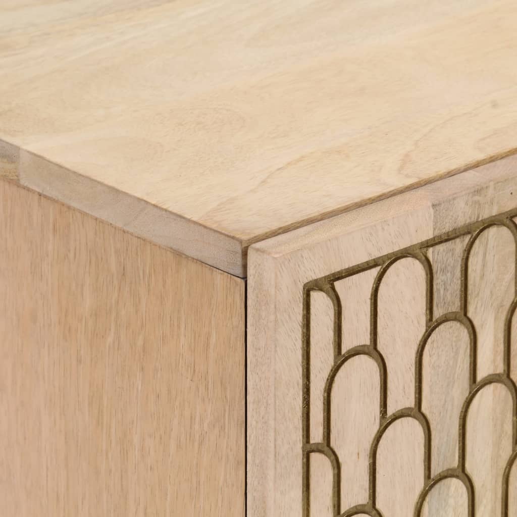 Credenza 60x33x75 cm in Legno Massello di Mango 358274