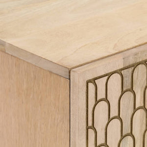 Credenza 60x33x75 cm in Legno Massello di Mango 358274