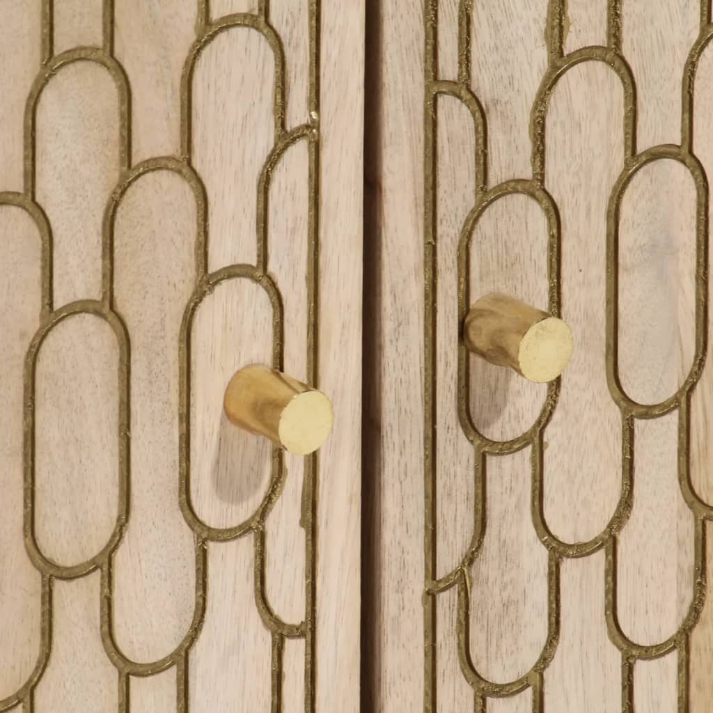 vidaXL Credenza 60x33x75 cm in Legno Massello di Mango