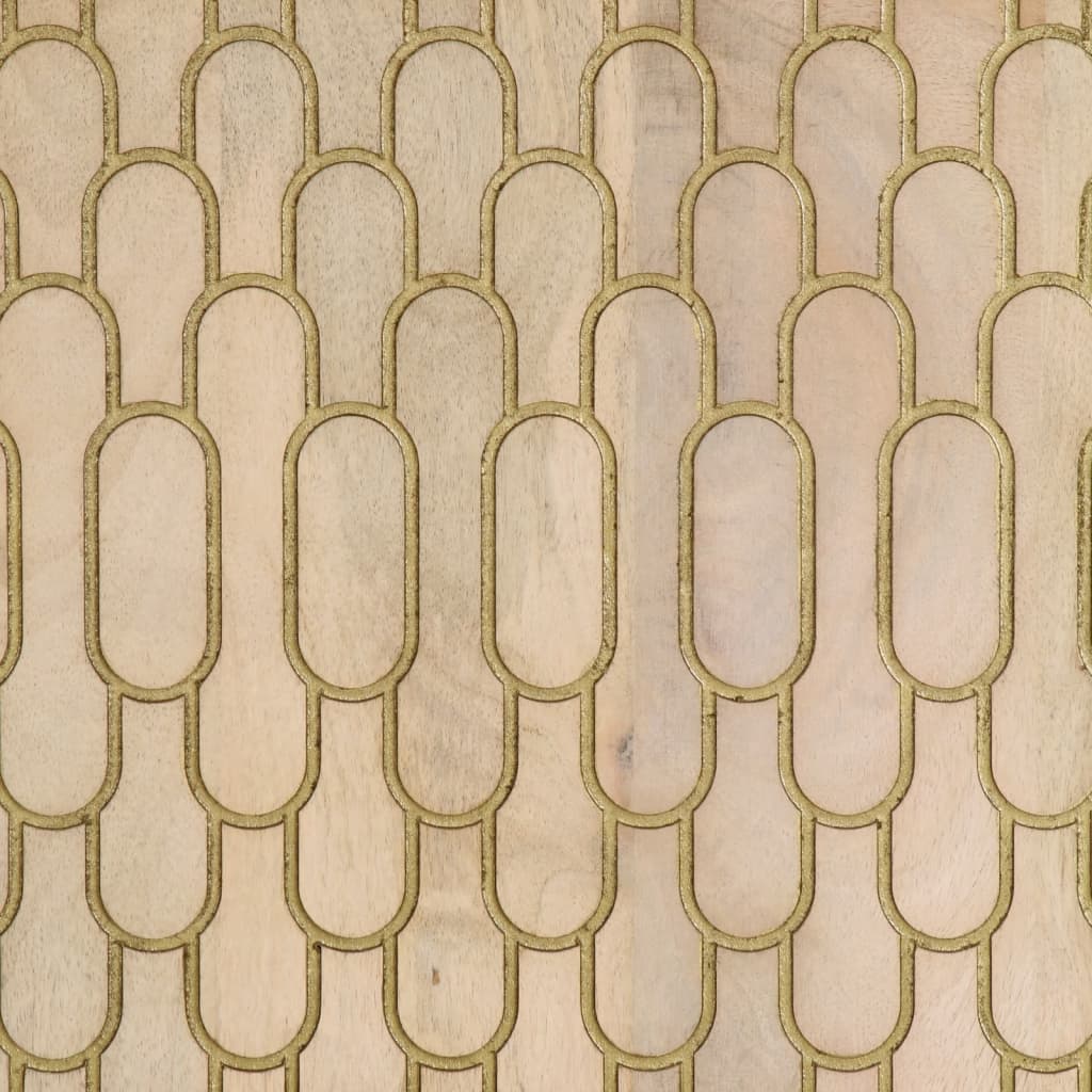 Credenza 60x33x75 cm in Legno Massello di Mango 358274