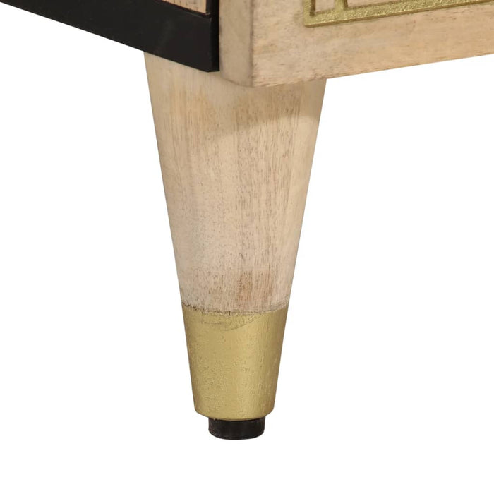 Credenza 60x33x75 cm in Legno Massello di Mango 358274