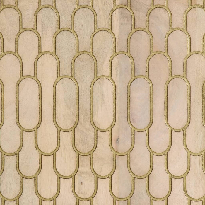 Credenza-Buffet-Armadio da cucina 90x33x75 cm in Legno Massello di Mango 594588