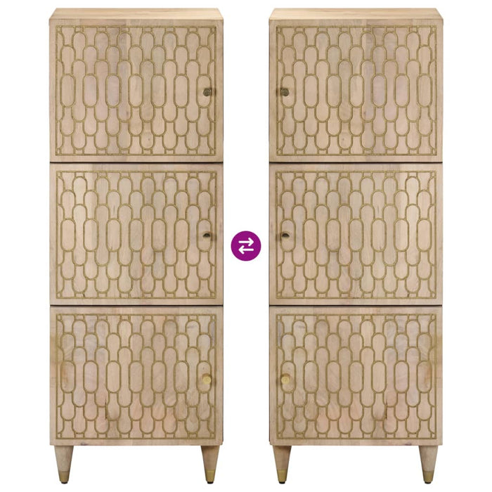 vidaXL Credenza 40x33x110 cm in Legno Massello di Mango