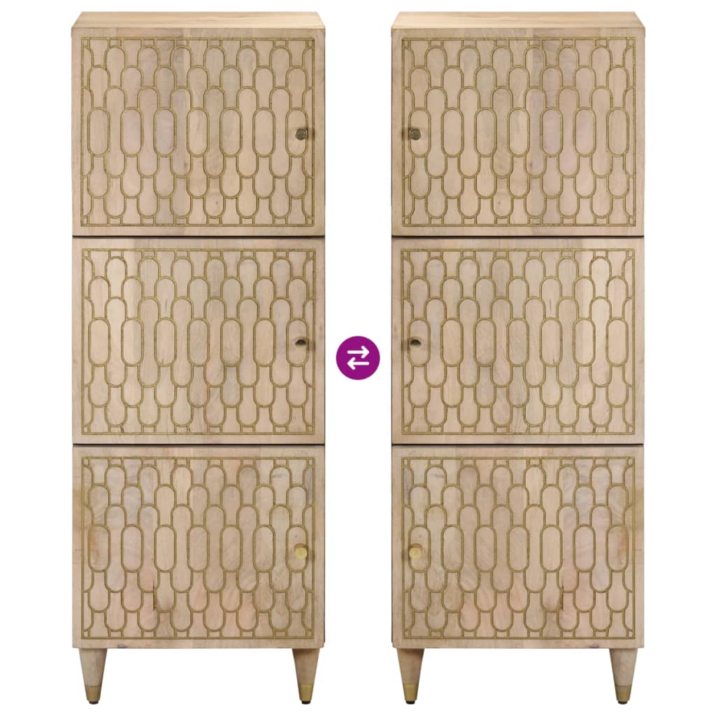 Credenza-Buffet-Armadio da cucina 40x33x110 cm in Legno Massello di Mango 731520