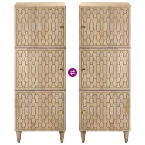 Credenza-Buffet-Armadio da cucina 40x33x110 cm in Legno Massello di Mango 731520