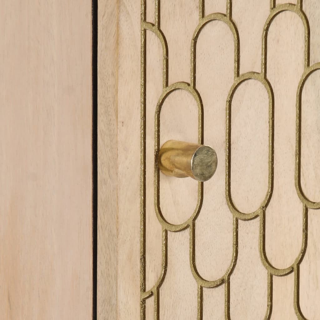 vidaXL Credenza 40x33x110 cm in Legno Massello di Mango