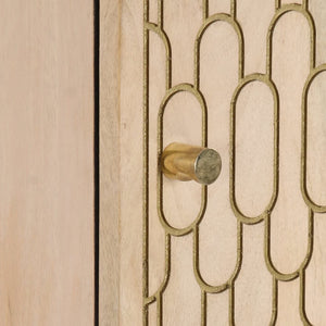 Credenza-Buffet-Armadio da cucina 40x33x110 cm in Legno Massello di Mango 731520