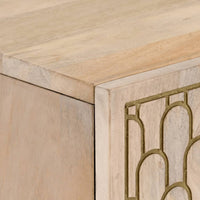 Credenza 60x33x110 cm in Legno Massello di Mango 358278