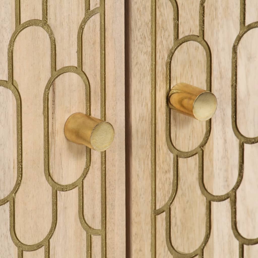 Credenza 60x33x110 cm in Legno Massello di Mango 358278