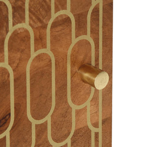 vidaXL Comodino 40x33x46 cm in Legno Massello di Mango