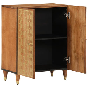 Credenza 60x33x75 cm in Legno Massello di Mango 358286