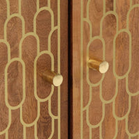 vidaXL Credenza 60x33x75 cm in Legno Massello di Mango