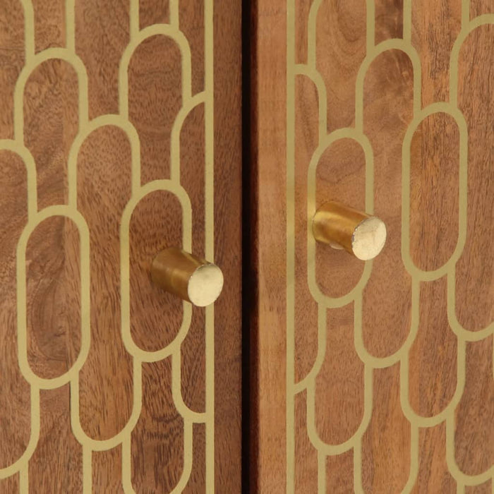 vidaXL Credenza 60x33x75 cm in Legno Massello di Mango