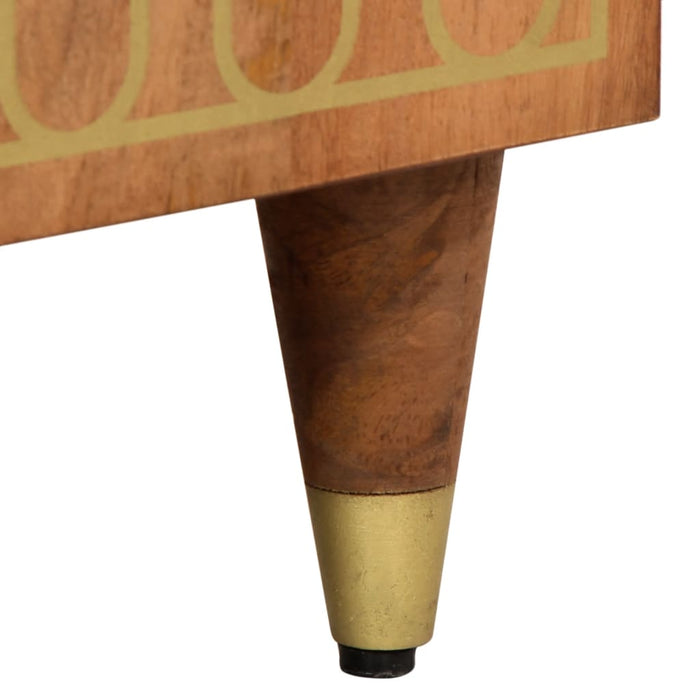 Credenza 60x33x75 cm in Legno Massello di Mango 358286