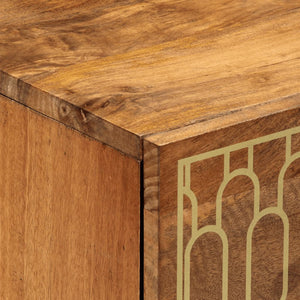 Credenza 60x33x75 cm in Legno Massello di Mango 358287