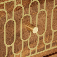 vidaXL Credenza 60x33x75 cm in Legno Massello di Mango