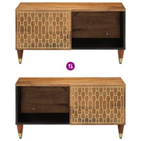 Tavolino da Salotto 80x50x40 cm Legno Massello di Mango 358288