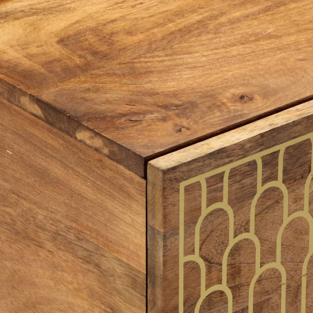 Tavolino da Salotto 80x50x40 cm Legno Massello di Mango 358288