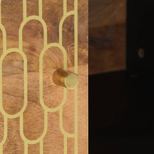 Tavolino da Salotto-Tavolino da soggiorno-Tavolo 80x50x40 cm Legno Massello di Mango 846101