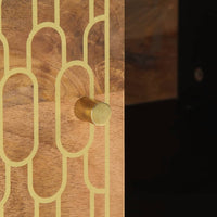 Tavolino da Salotto 80x50x40 cm Legno Massello di Mango 358288