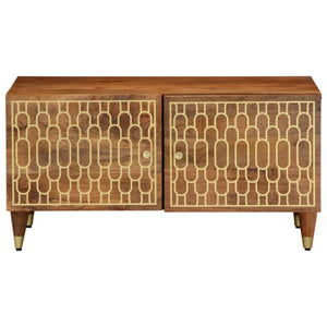 vidaXL Tavolino da Salotto 80x50x40 cm Legno Massello di Mango