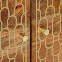 vidaXL Tavolino da Salotto 80x50x40 cm Legno Massello di Mango