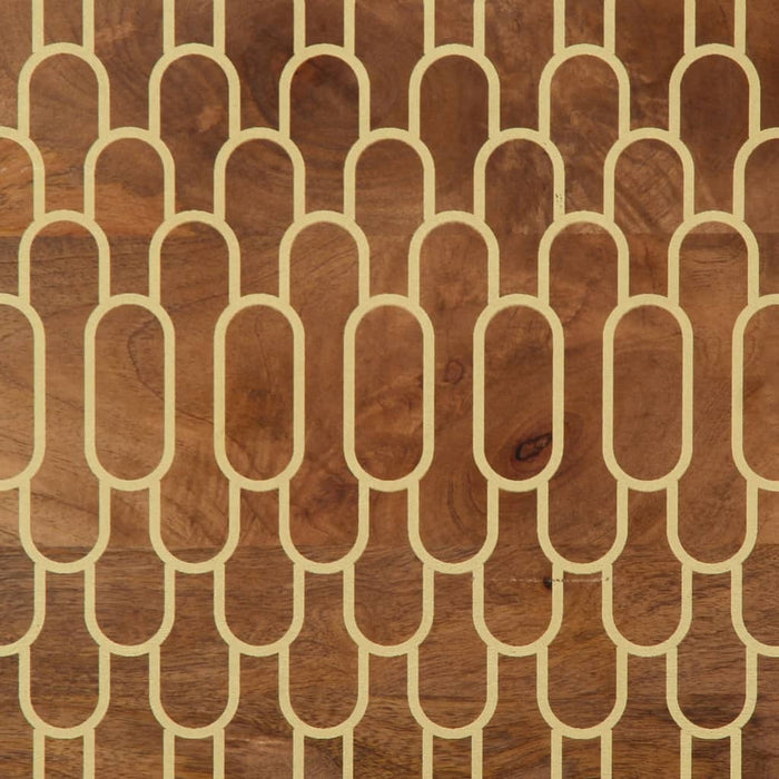 Tavolino da Salotto 80x50x40 cm Legno Massello di Mango 358289