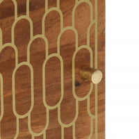 Comodino 50x33x60 cm in Legno Massello di Mango 358292