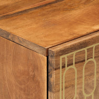 vidaXL Comodino 50x33x60 cm in Legno Massello di Mango