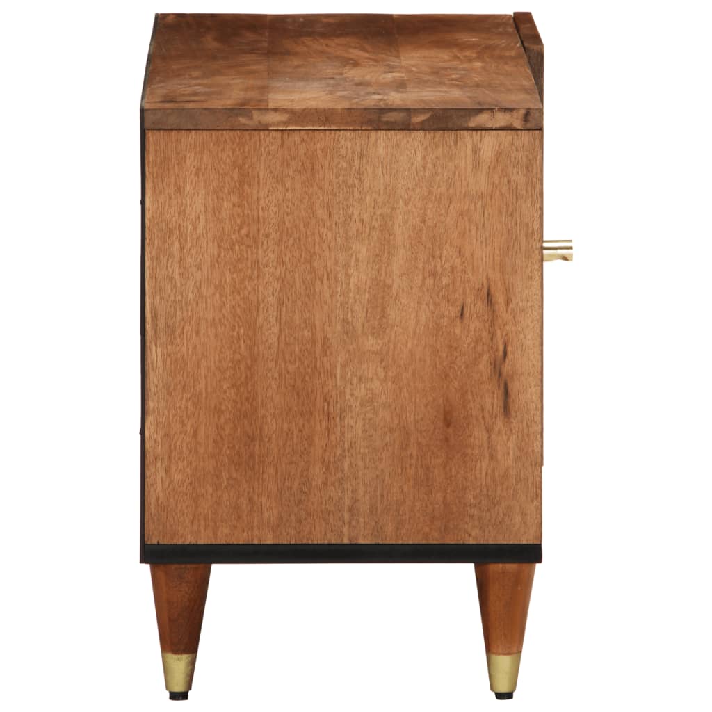 Mobile Porta TV 80x33x46 cm in Legno Massello di Mango 358299