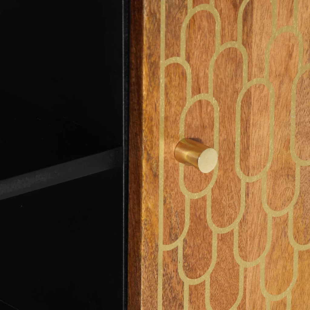 Mobile Porta TV 80x33x46 cm in Legno Massello di Mango 358299