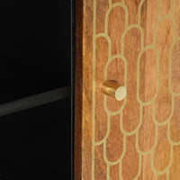 Mobile Porta TV 80x33x46 cm in Legno Massello di Mango 358299