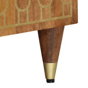 Mobile Porta TV 80x33x46 cm in Legno Massello di Mango 358299