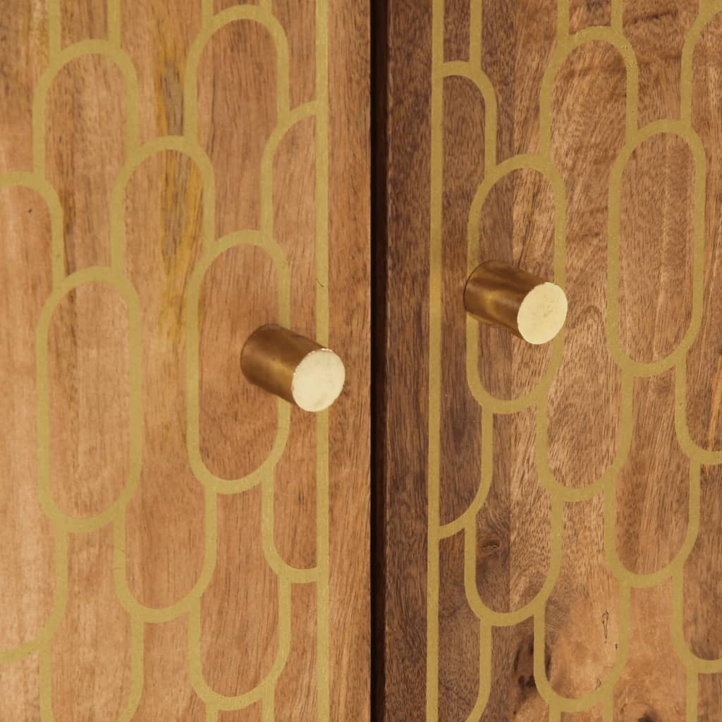 vidaXL Mobile Lavabo da Bagno 62x33x58cm in Legno Massello di Mango