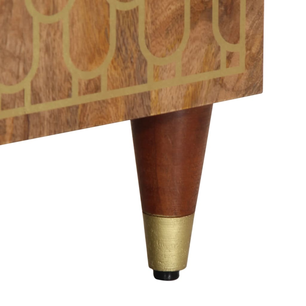 vidaXL Mobile Lavabo da Bagno 62x33x58cm in Legno Massello di Mango