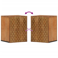 vidaXL Mobile da Bagno a Parete 38x33x48 cm in Legno Massello di Mango