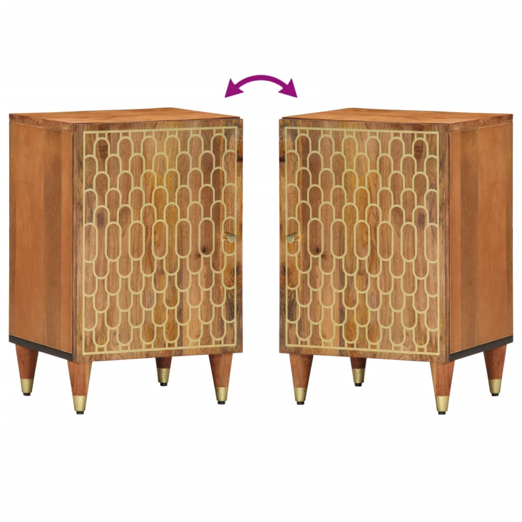 Mobile da Bagno 38x33x58 cm in Legno Massello di Mango 358305