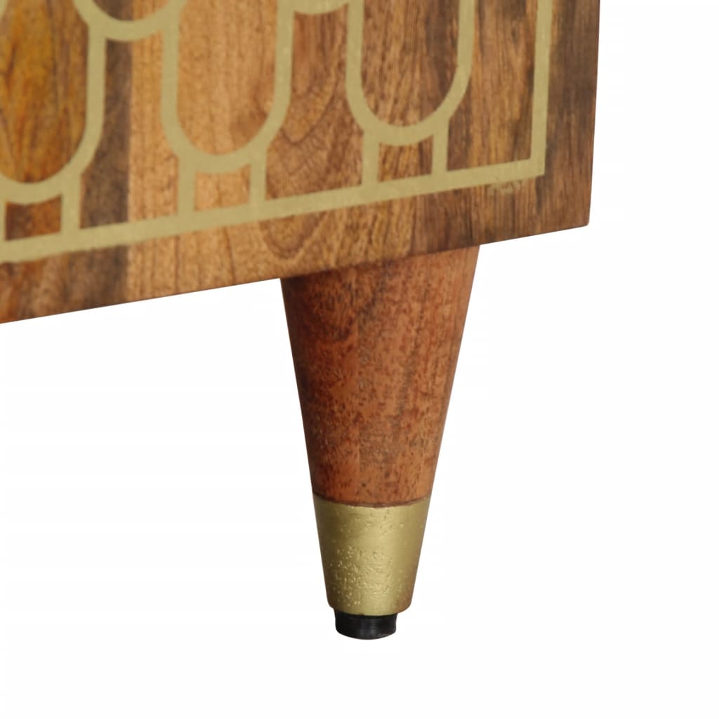 vidaXL Mobile da Bagno 38x33x58 cm in Legno Massello di Mango