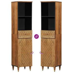 Mobile da Bagno 38x33x160 cm in Legno Massello di Mango 358306