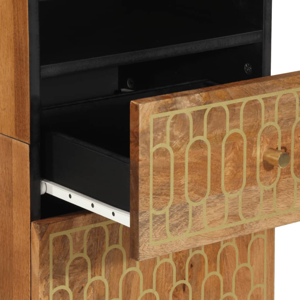 Mobile da Bagno 38x33x160 cm in Legno Massello di Mango 358306