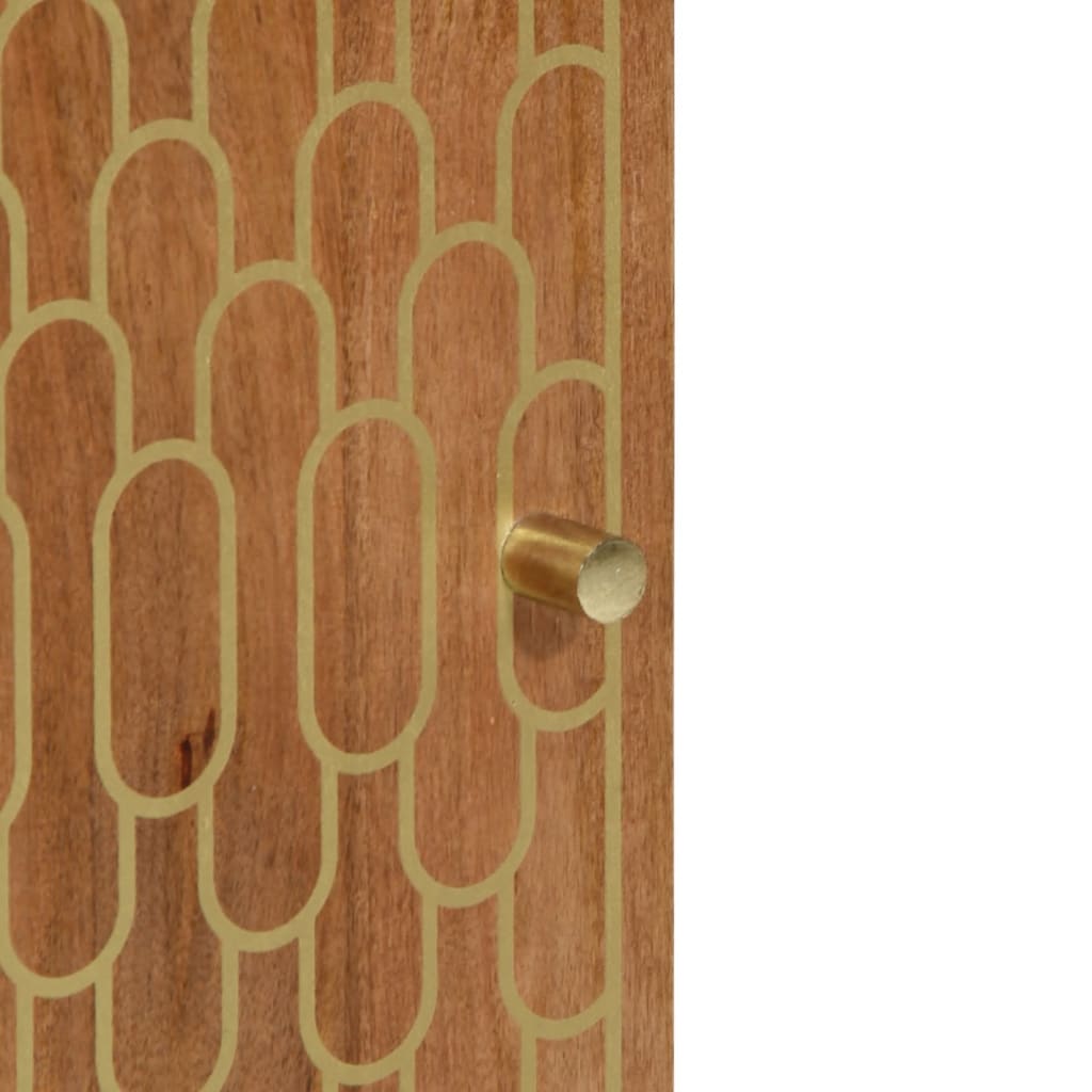 Mobile da Bagno 38x33x160 cm in Legno Massello di Mango 358306