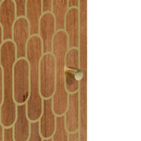 Mobile da Bagno 38x33x160 cm in Legno Massello di Mango 358306