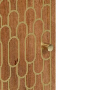 Mobile da Bagno 38x33x160 cm in Legno Massello di Mango 358306