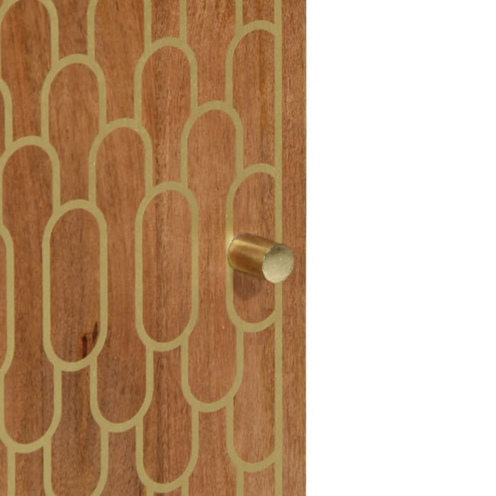 Mobile da Bagno 38x33x160 cm in Legno Massello di Mango 358306