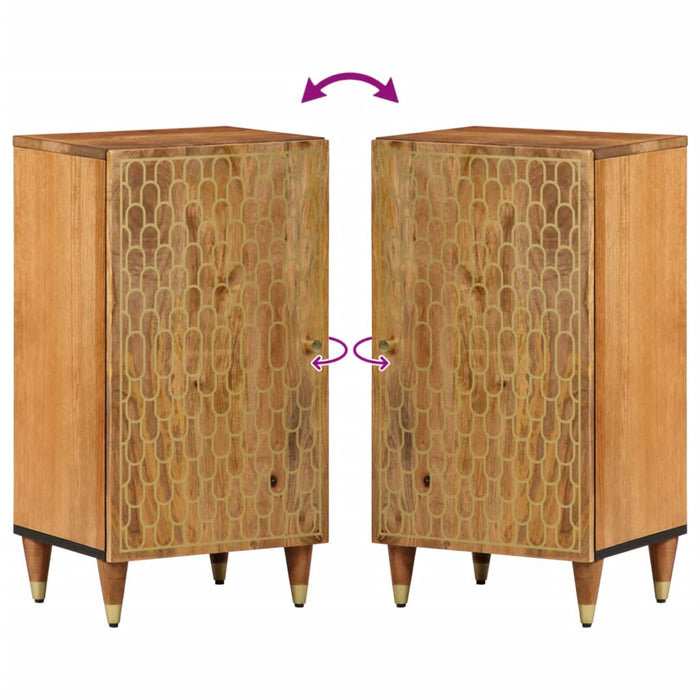 vidaXL Credenza 40x33x75 cm in Legno Massello di Mango